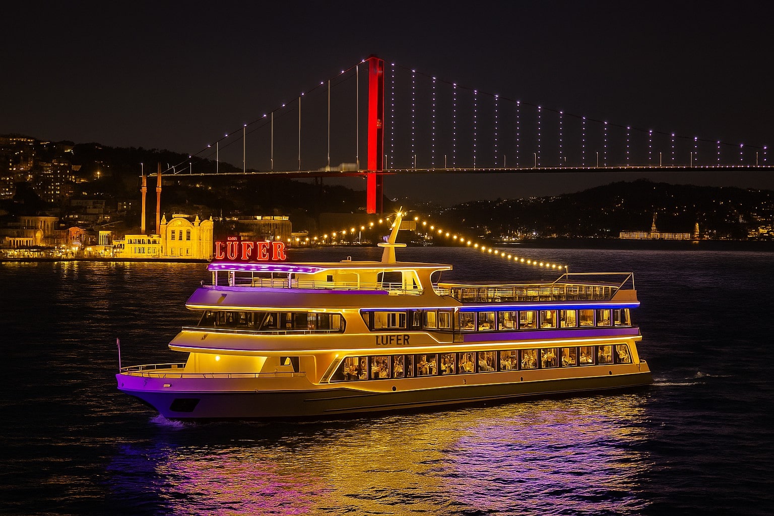 Istanbul Bosphorus Dinner Cruise with Live Show & Private Table